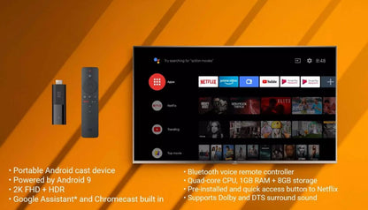 Mi Stick Tv Xiaomi Original + Control + Comando de Voz + Garantia + MAGIS TV ilimitado