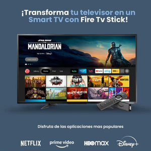 Fire Stick TV + Canales 12000 Nacional e Inter + Control Smart+ Alexa Voz Comando  + Garantia