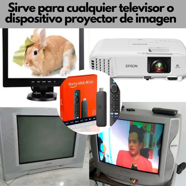 Fire Stick TV + Canales 12000 Nacional e Inter + Control Smart+ Alexa Voz Comando  + Garantia